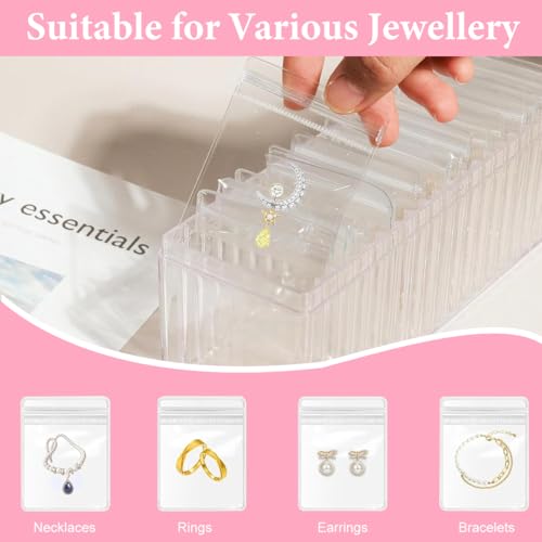 MAYCREATE® 2Pcs Jewellery Organisers Box with 40Pcs Jewellery Organisers Pouch Small Jewellery Pouches for Storage Travel Jewelry Case for Necklaces Bracelets Rings Earrings Gift for Women Girls MAYCREATE® 2Pcs Jewellery Organisers Box with 40Pcs Jewellery Organisers Pouch Small Jewellery Pouches for Storage Travel Jewelry Case for Necklaces Bracelets Rings Earrings Gift for Women Girls